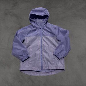💜 Eddie Bauer Kids' Hooded Windbreaker Rain Jacket - XS (5/6) 🌧️